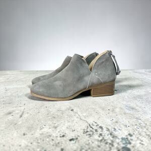 Kenneth Cole Reaction Gray Suede Ankle Bootie Women’s Shoe Size 6.5 M